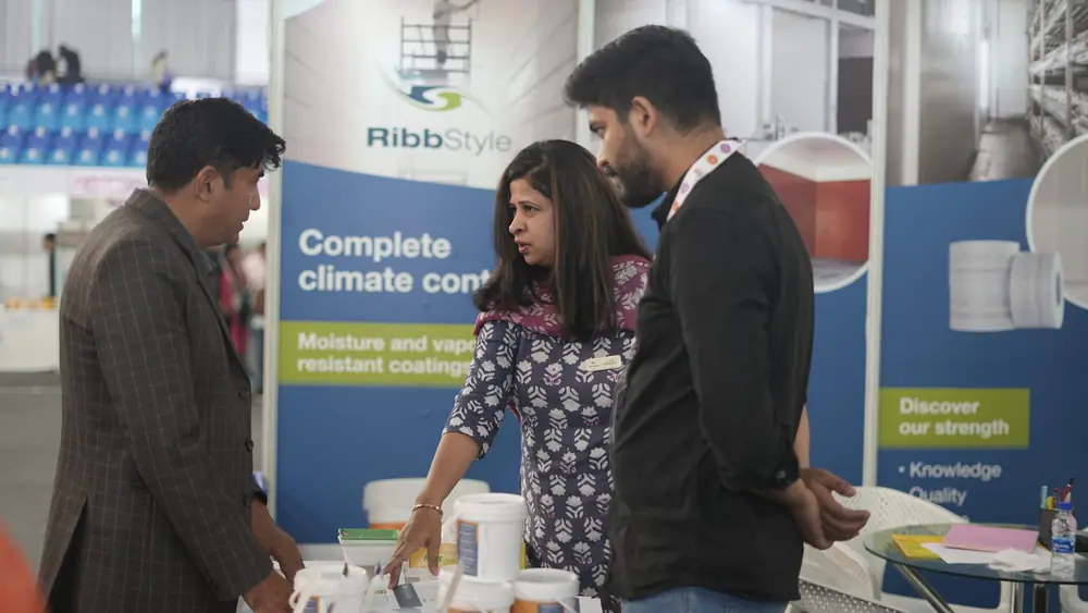 A climate control stand showing growing room panels